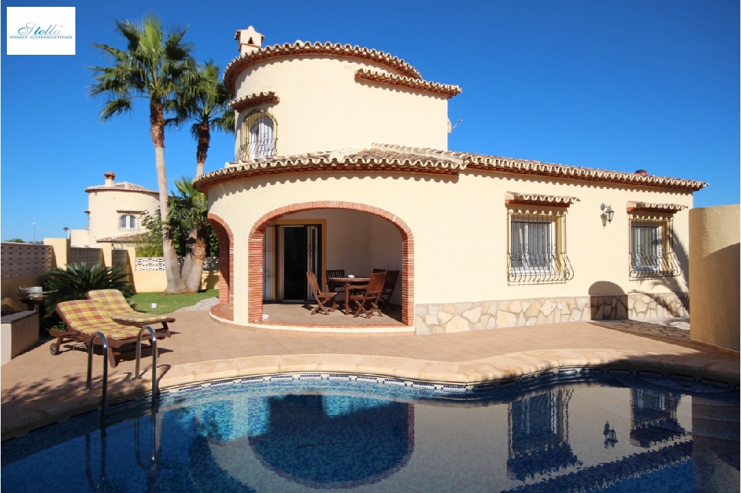 summer house in Els Poblets for holiday rental, built area 125 m², year built 2002, condition neat, + central heating, air-condition, plot area 400 m², 3 bedroom, 3 bathroom, swimming-pool, ref.: V-0516-1