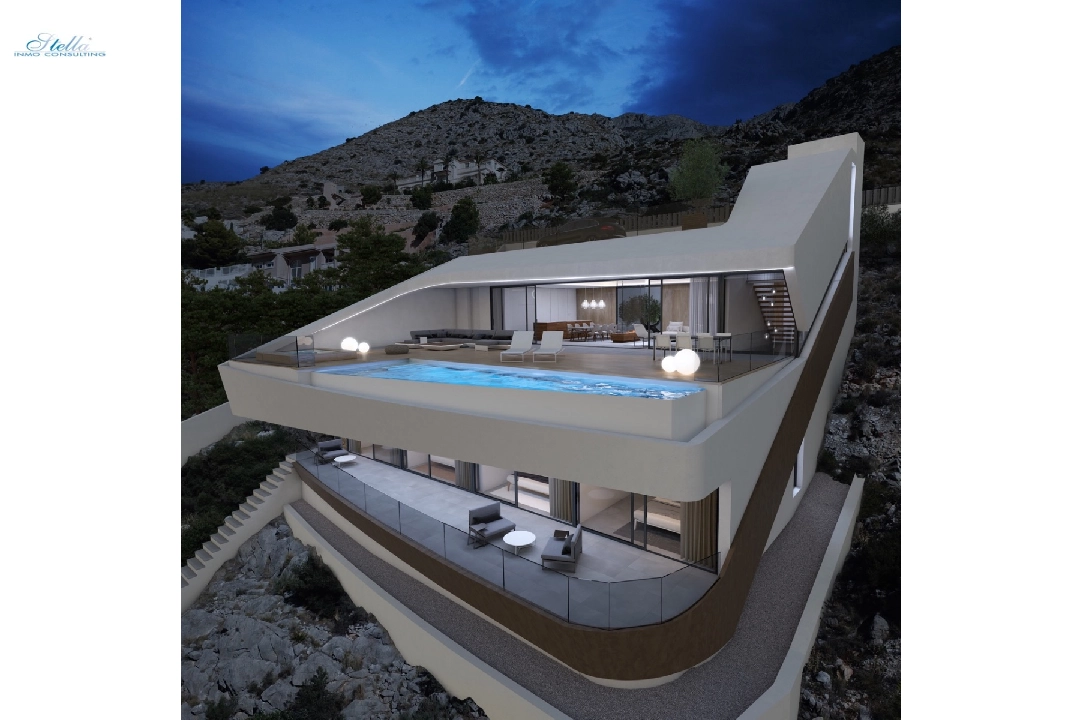 villa in Altea(Paradiso) for sale, built area 330 m², year built 2018, air-condition, plot area 1000 m², 4 bedroom, 4 bathroom, swimming-pool, ref.: CA-H-1070-AMB-2