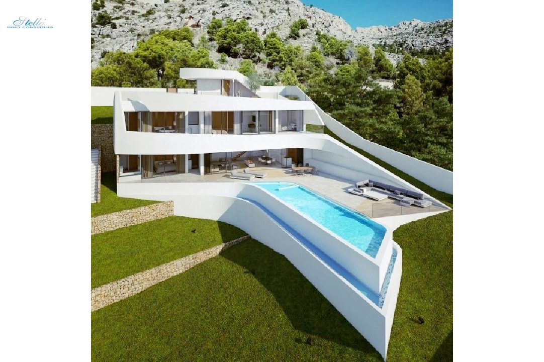 villa in Altea for sale, built area 400 m², year built 2018, air-condition, plot area 1000 m², 4 bedroom, 4 bathroom, swimming-pool, ref.: CA-H-1071-AMB-1