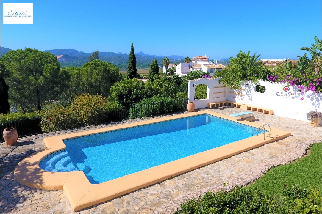 villa in Pego-Monte Pego for sale, built area 300 m², year built 1986, condition neat, + stove, air-condition, plot area 4477 m², 4 bedroom, 3 bathroom, swimming-pool, ref.: Lo-4219-4