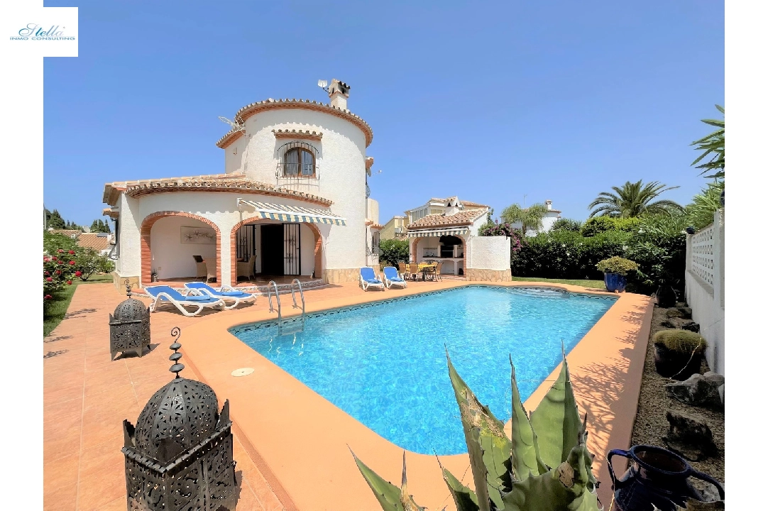 villa in Els Poblets(Barranquets) for holiday rental, built area 130 m², year built 2000, condition modernized, + central heating, air-condition, plot area 580 m², 3 bedroom, 2 bathroom, swimming-pool, ref.: T-0819-1