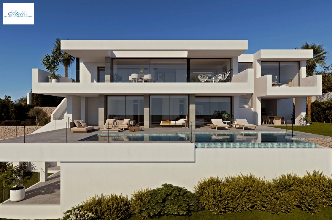 villa in Cumbre del Sol(Residencial Plus Jazmines) for sale, built area 242 m², plot area 1158 m², 3 bedroom, 5 bathroom, swimming-pool, ref.: VA-AJ244-1