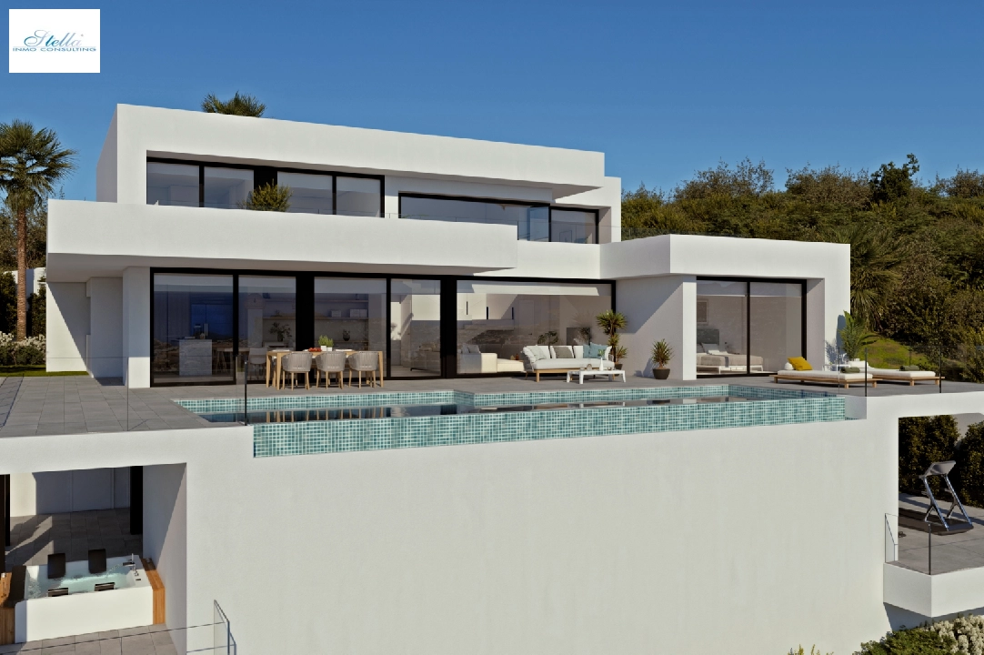 villa in Cumbre del Sol(Residencial Plus Jazmines) for sale, built area 277 m², plot area 1087 m², 4 bedroom, 5 bathroom, swimming-pool, ref.: VA-AJ021-1