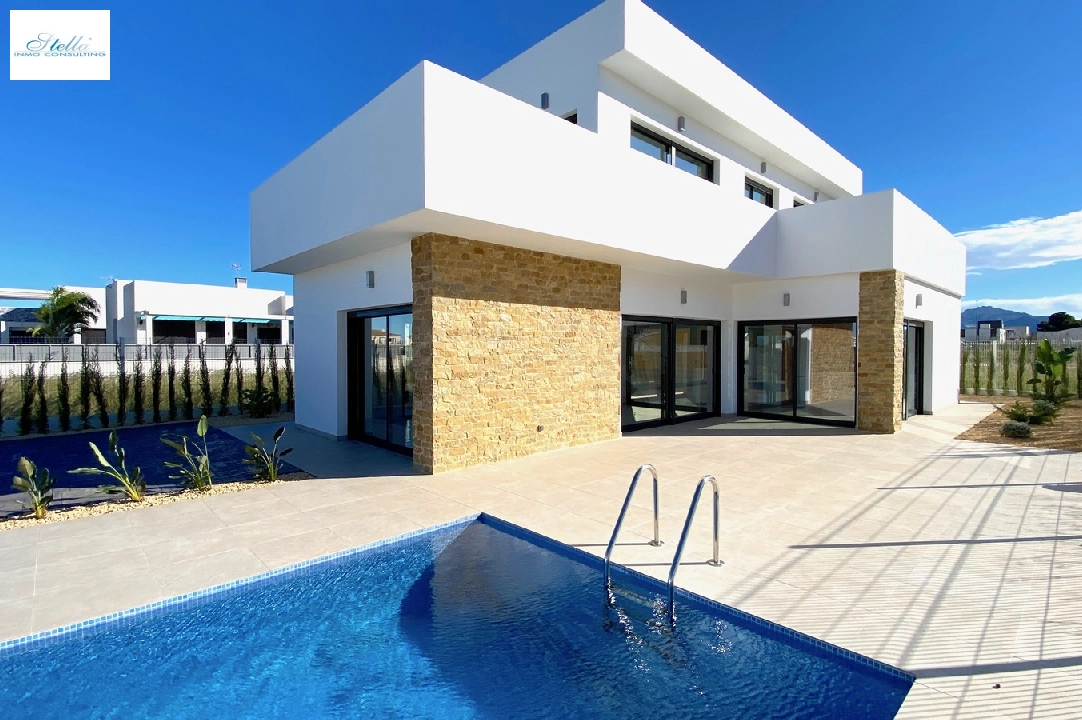 villa in El Vergel for sale, built area 149 m², year built 2020, condition first owner, + underfloor heating, air-condition, plot area 400 m², 3 bedroom, 3 bathroom, swimming-pool, ref.: GC-2320-N-1