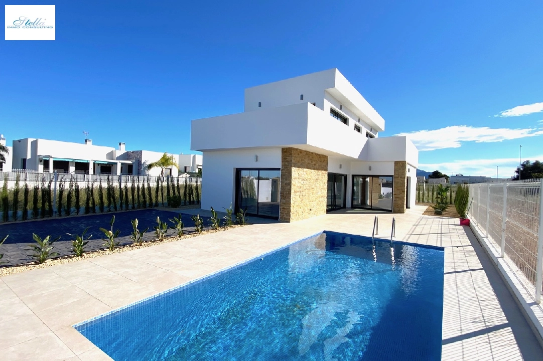 villa in El Vergel for sale, built area 149 m², year built 2020, condition first owner, + underfloor heating, air-condition, plot area 400 m², 3 bedroom, 3 bathroom, swimming-pool, ref.: GC-2320-N-18