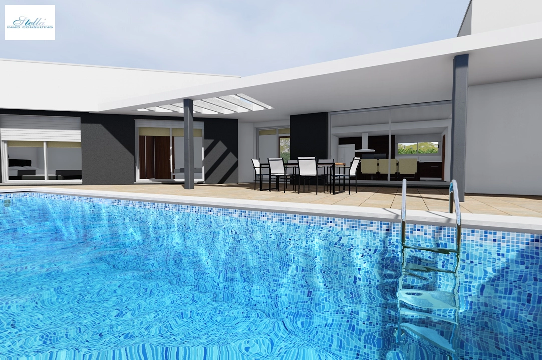 villa in Moraira for sale, built area 251 m², air-condition, plot area 1030 m², 3 bedroom, 2 bathroom, swimming-pool, ref.: CA-H-1351-AMB-4