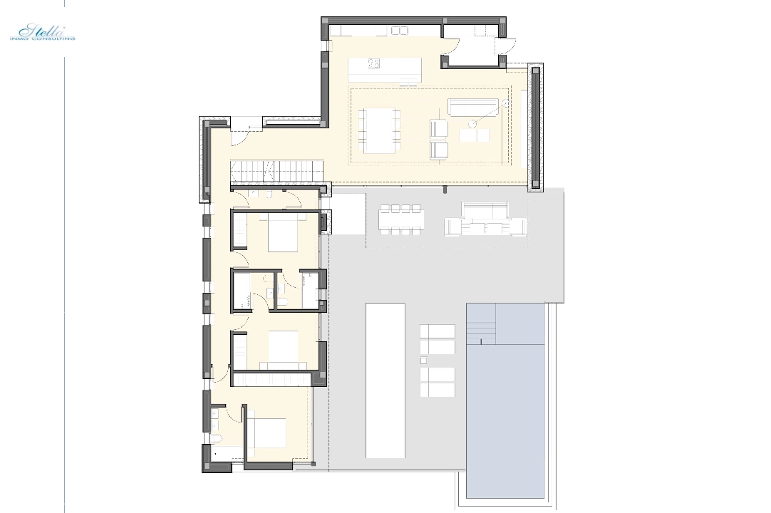 villa in Moraira(Moravit) for sale, built area 322 m², air-condition, plot area 939 m², 4 bedroom, 4 bathroom, ref.: BP-3376MOR-9