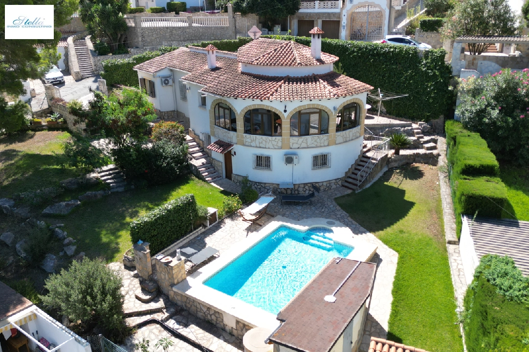 villa in Denia for holiday rental, built area 140 m², year built 1990, condition neat, + KLIMA, air-condition, plot area 800 m², 3 bedroom, 3 bathroom, swimming-pool, ref.: T-0423-25