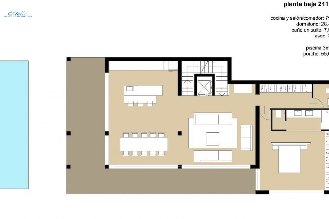 villa in Benissa for sale, built area 450 m², plot area 1565 m², 3 bedroom, 4 bathroom, swimming-pool, ref.: COB-3095-3