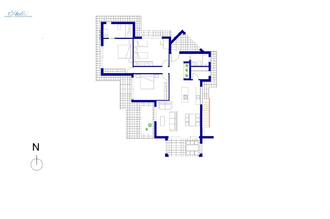 villa in Calpe(Magraner) for sale, built area 164 m², air-condition, plot area 1001 m², 3 bedroom, 2 bathroom, ref.: BP-6247CAL-8
