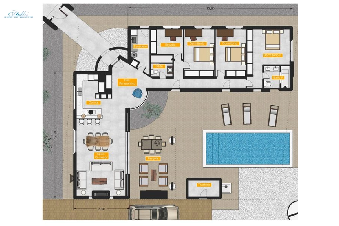 villa in Polop(Alfaz del Pi) for sale, built area 436 m², plot area 800 m², 3 bedroom, 2 bathroom, ref.: BP-3431ALF-30