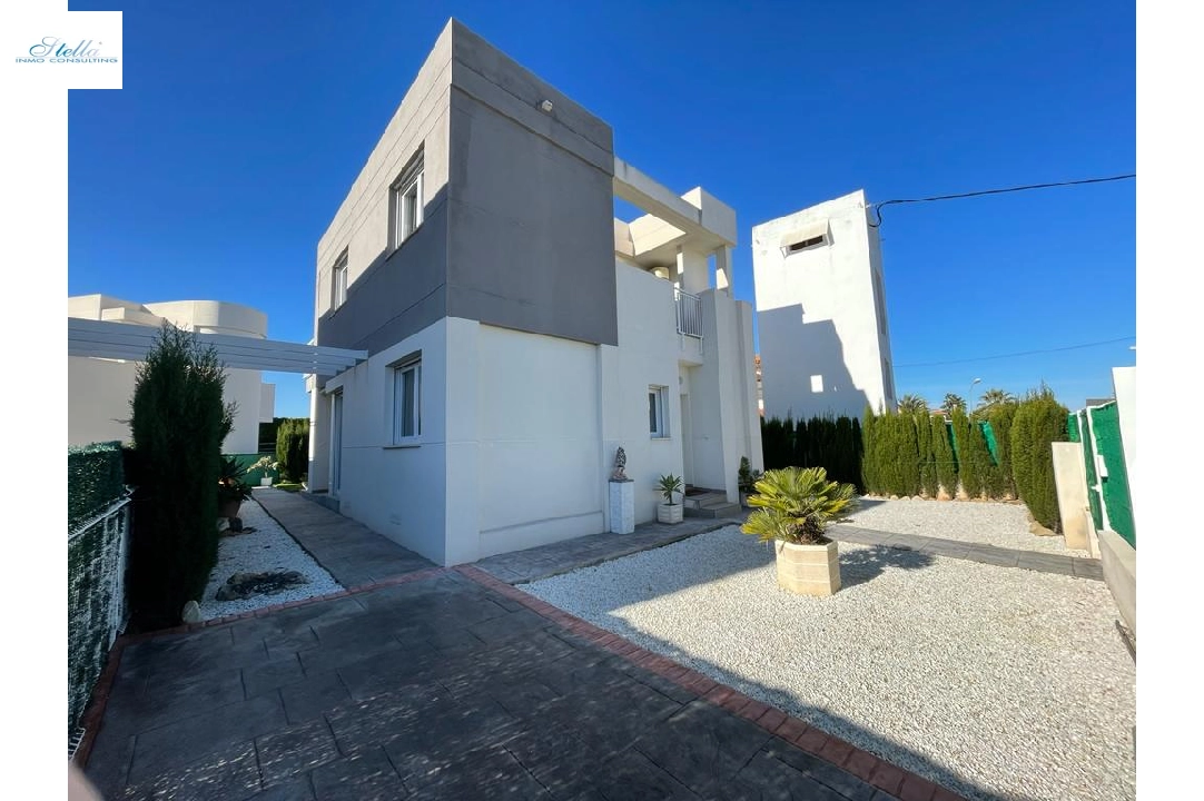summer house in Els Poblets(Barranquets) for holiday rental, built area 102 m², year built 2018, condition modernized, + KLIMA, air-condition, plot area 337 m², 3 bedroom, 2 bathroom, swimming-pool, ref.: T-0721-5