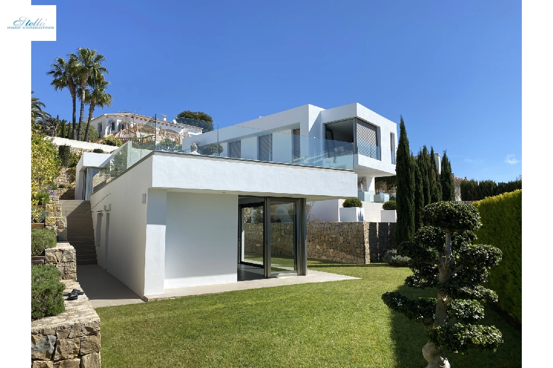 villa in Moraira for sale, built area 410 m², year built 2014, condition neat, + underfloor heating, air-condition, plot area 1150 m², 4 bedroom, 4 bathroom, swimming-pool, ref.: AS-2422-23