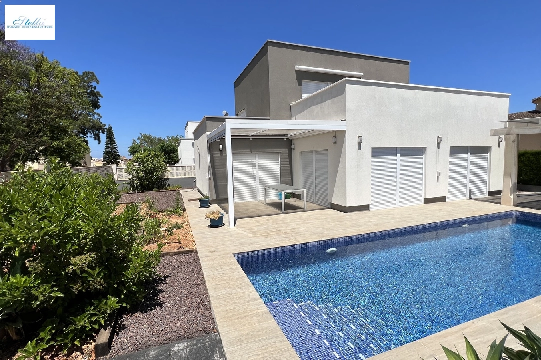 villa in Els Poblets(Ptda. Barranquets) for sale, built area 130 m², year built 2023, condition first owner, + KLIMA, air-condition, plot area 400 m², 3 bedroom, 2 bathroom, swimming-pool, ref.: AS-3322-1