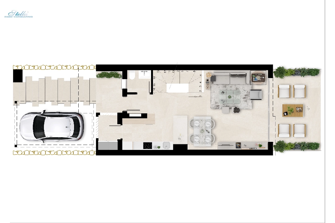 town house in Estepona(Estepona Golf) for sale, built area 225 m², plot area 272 m², 3 bedroom, 3 bathroom, swimming-pool, ref.: TW-GREEN-GOLF-30-26