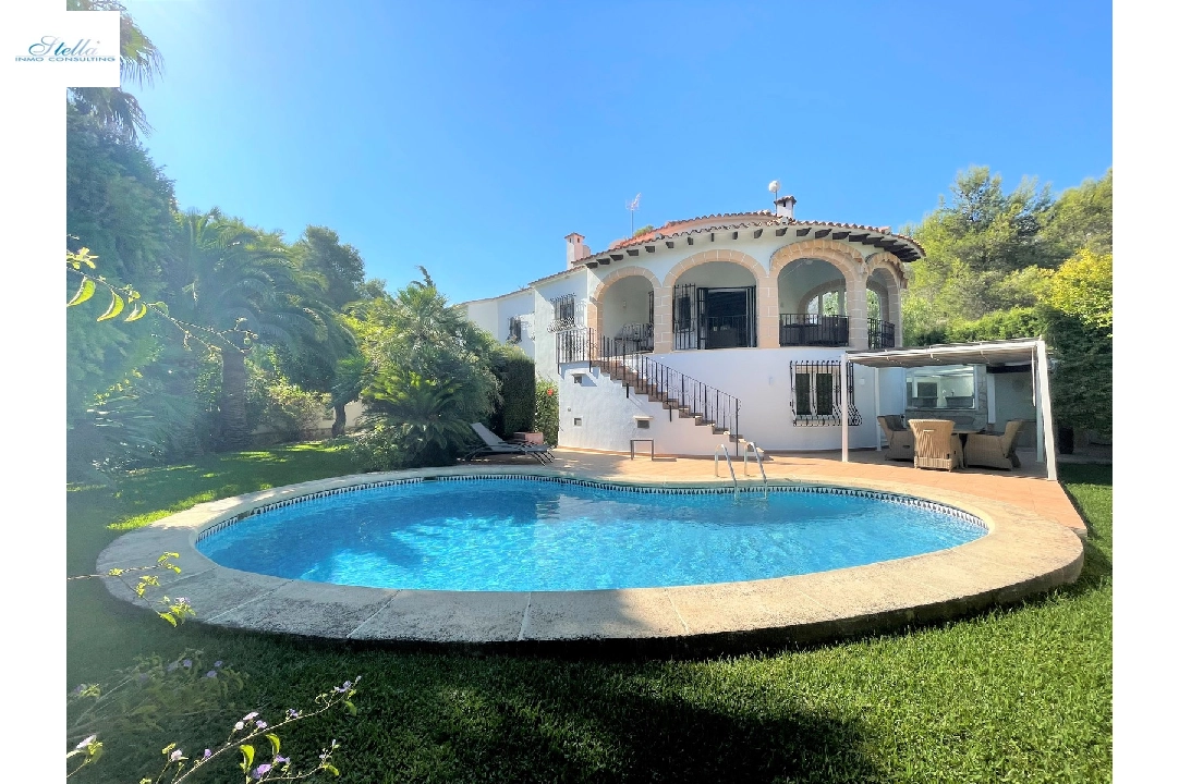 villa in Denia(Montgo) for holiday rental, built area 220 m², year built 1997, condition neat, + central heating, air-condition, plot area 915 m², 3 bedroom, 3 bathroom, swimming-pool, ref.: T-0422-4