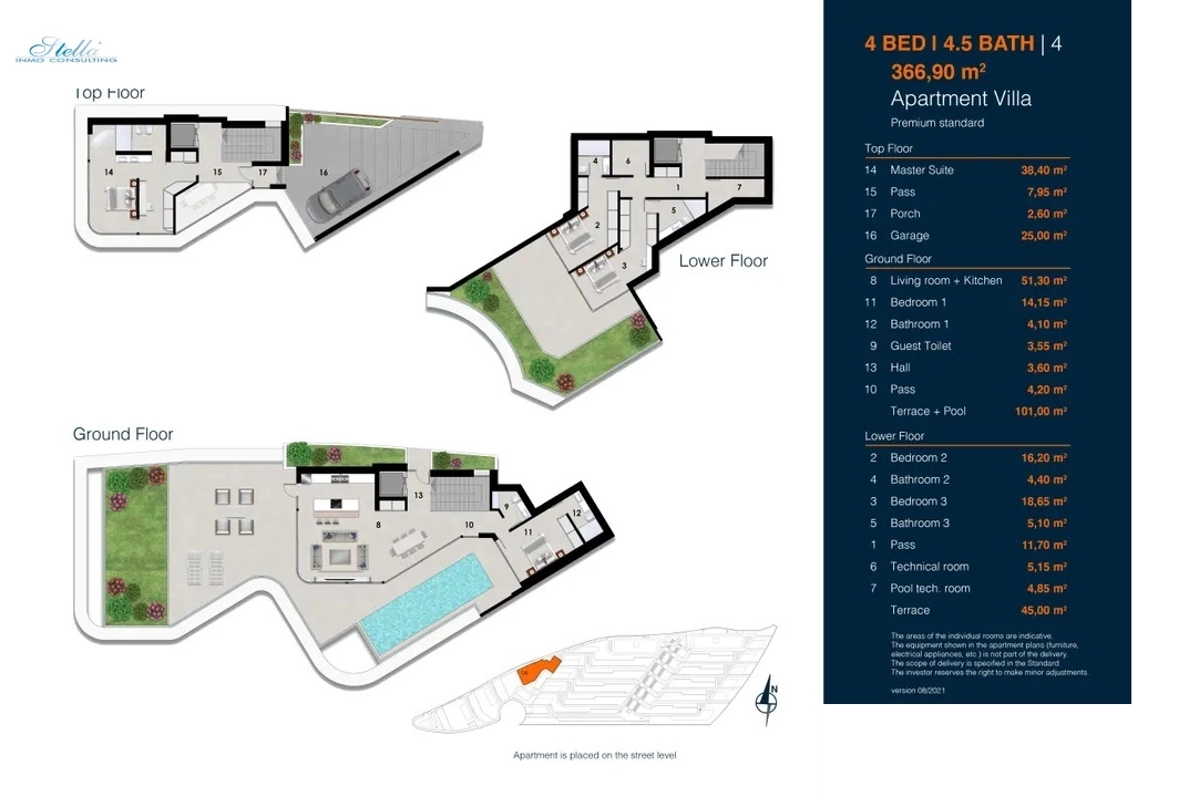 apartment in Altea(Mascarat) for sale, built area 141 m², air-condition, 4 bedroom, 3 bathroom, ref.: BP-6328ALT-11