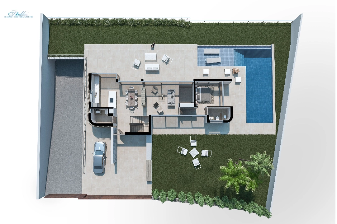 villa in Finestrat for sale, built area 346 m², year built 2019, + underfloor heating, air-condition, plot area 743 m², 5 bedroom, 6 bathroom, swimming-pool, ref.: NL-NLD1113-9