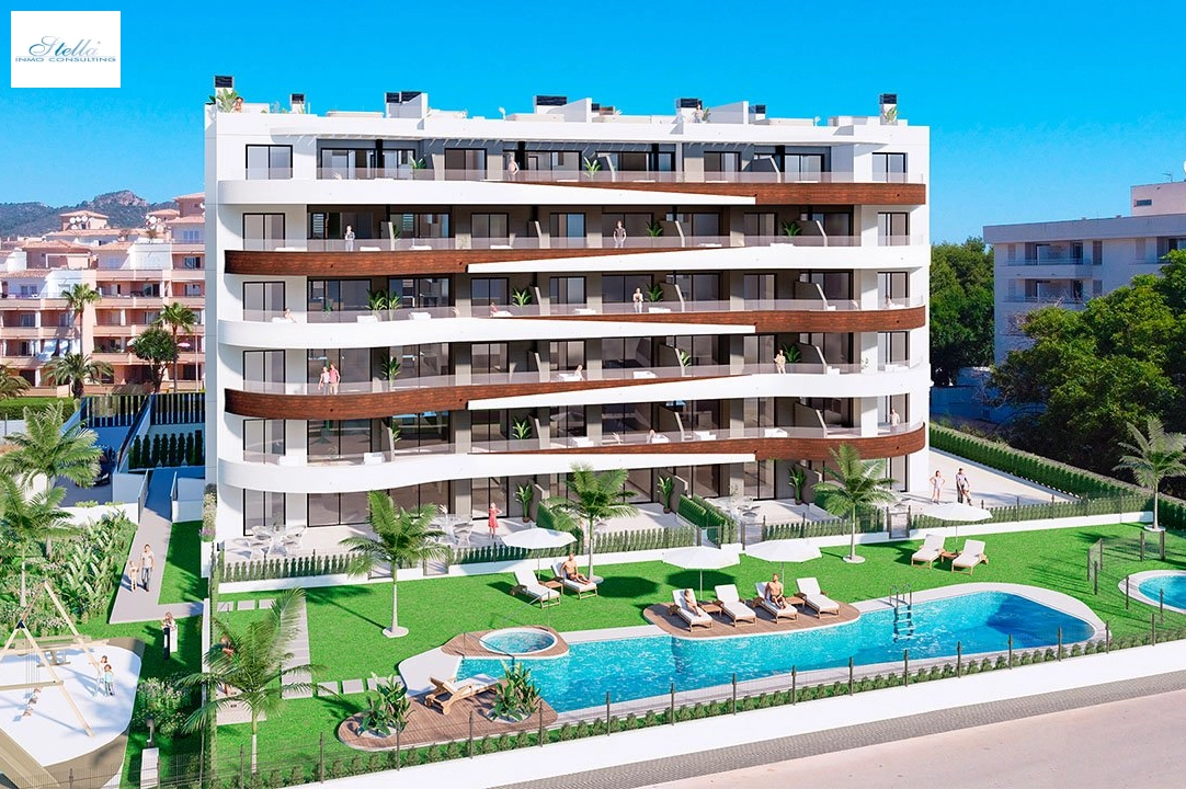 apartment on higher floor in Sa Coma for sale, built area 97 m², condition first owner, + fussboden, air-condition, 2 bedroom, 2 bathroom, swimming-pool, ref.: HA-MLN-161-A01-1