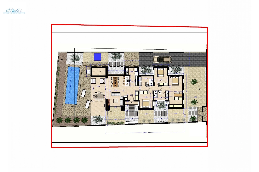 villa in Alfaz del Pi(Arabi) for sale, built area 240 m², air-condition, plot area 510 m², 3 bedroom, 2 bathroom, ref.: BP-3544ALF-15