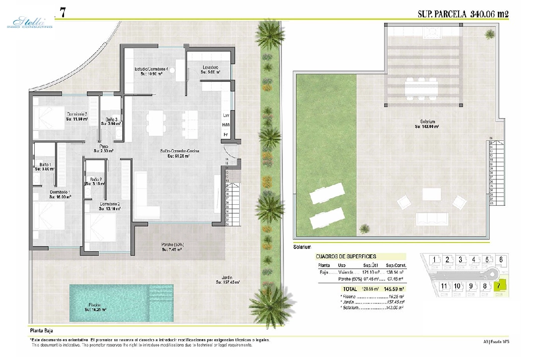villa in Alhama de Murcia for sale, built area 260 m², condition first owner, plot area 284 m², 4 bedroom, 3 bathroom, swimming-pool, ref.: HA-AHN-111-E03-8