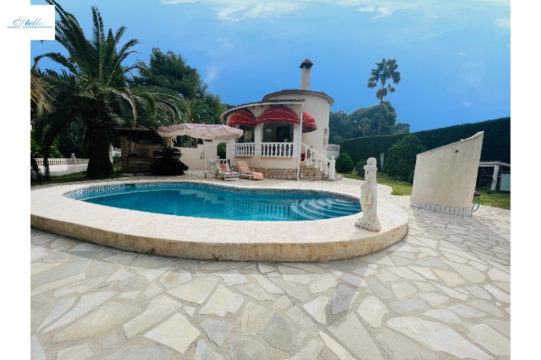 villa in Denia for holiday rental, built area 105 m², year built 1997, condition neat, + KLIMA, air-condition, plot area 800 m², 2 bedroom, 2 bathroom, swimming-pool, ref.: T-0622-1