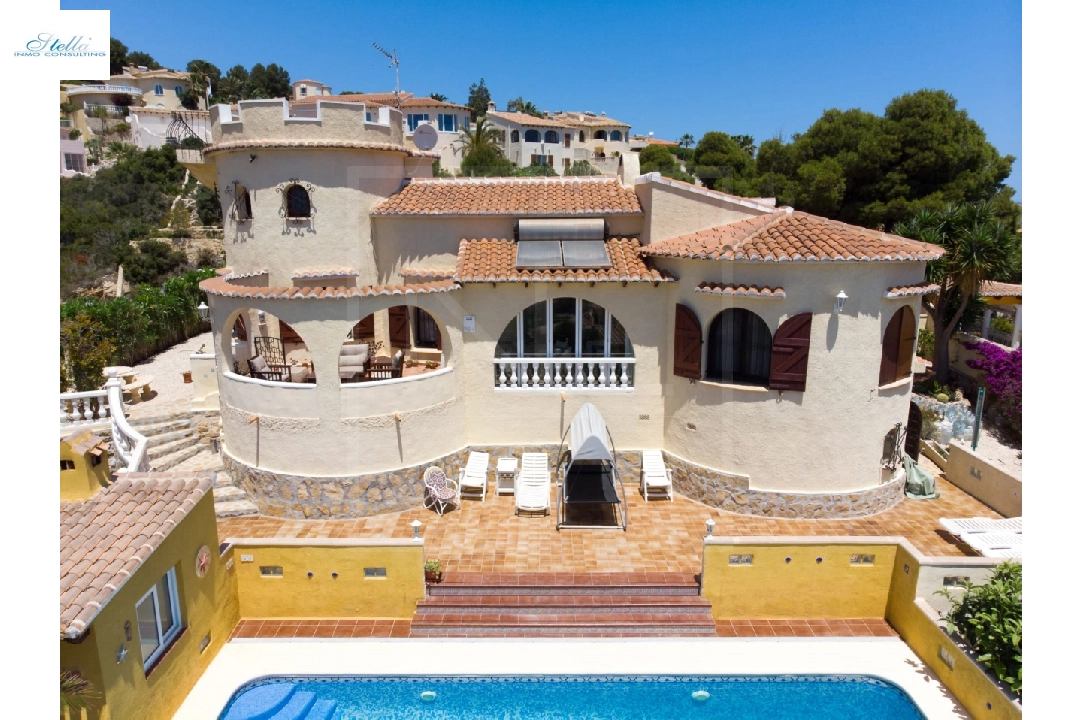 villa in Benitachell(Cumbre del Sol) for sale, built area 237 m², + central heating, plot area 1011 m², 5 bedroom, 3 bathroom, swimming-pool, ref.: NL-NLD1394-1