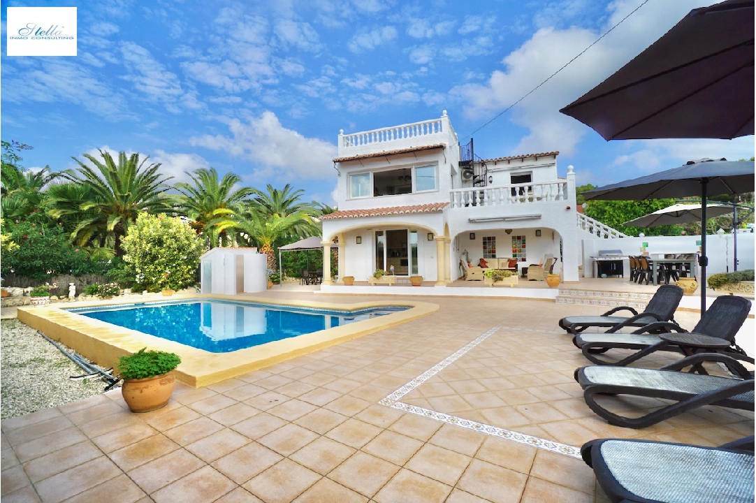 villa in Moraira for sale, built area 192 m², air-condition, plot area 657 m², 4 bedroom, 2 bathroom, swimming-pool, ref.: CA-H-1554-AMBE-1