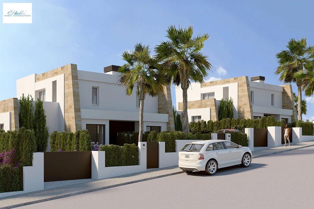 duplex house in Algorfa for sale, built area 167 m², condition first owner, air-condition, plot area 210 m², 3 bedroom, 2 bathroom, swimming-pool, ref.: HA-ARN-112-D01-1