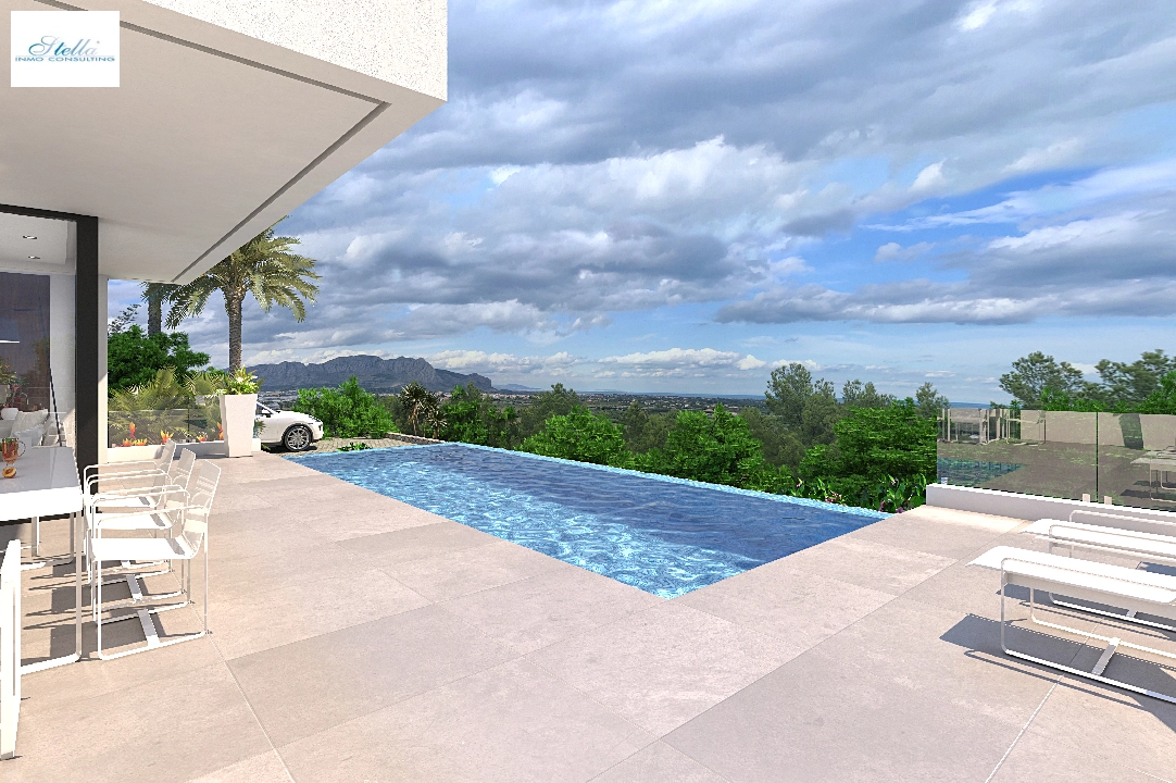 villa in Pedreguer(Monte Solana 1) for sale, built area 162 m², year built 2024, air-condition, plot area 928 m², 3 bedroom, 2 bathroom, swimming-pool, ref.: UM-UV-MONTE-SOLANA-II-2
