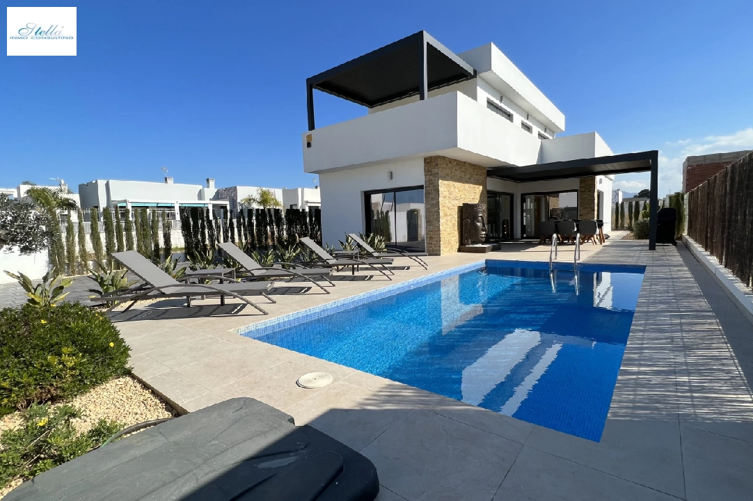 villa in El Vergel for holiday rental, built area 149 m², year built 2020, condition mint, + underfloor heating, air-condition, plot area 400 m², 3 bedroom, 3 bathroom, swimming-pool, ref.: T-0123-3