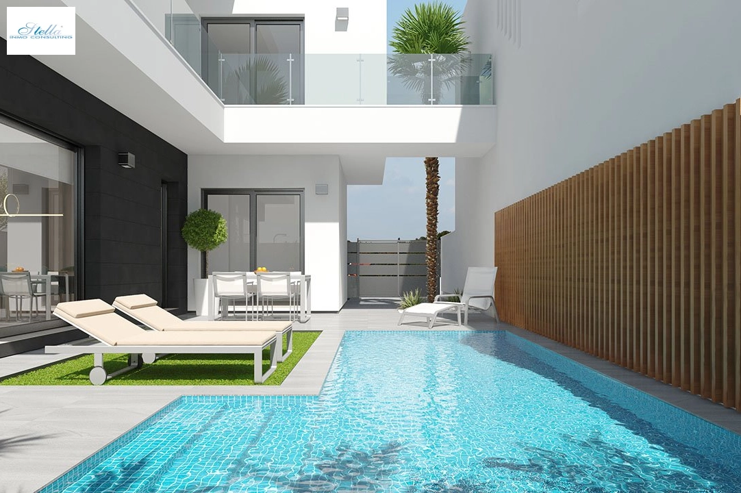 villa in Los Alcazares for sale, built area 166 m², condition first owner, plot area 180 m², 3 bedroom, 2 bathroom, swimming-pool, ref.: HA-LAN-330-E01-3