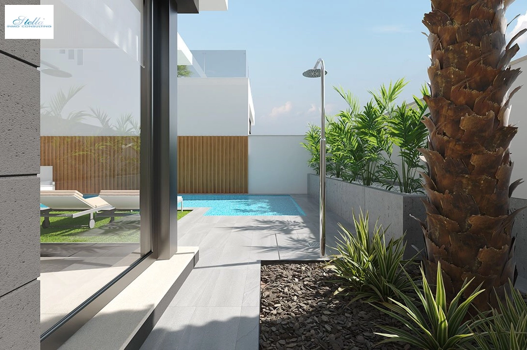 villa in Los Alcazares for sale, built area 166 m², condition first owner, plot area 180 m², 3 bedroom, 2 bathroom, swimming-pool, ref.: HA-LAN-330-E01-4