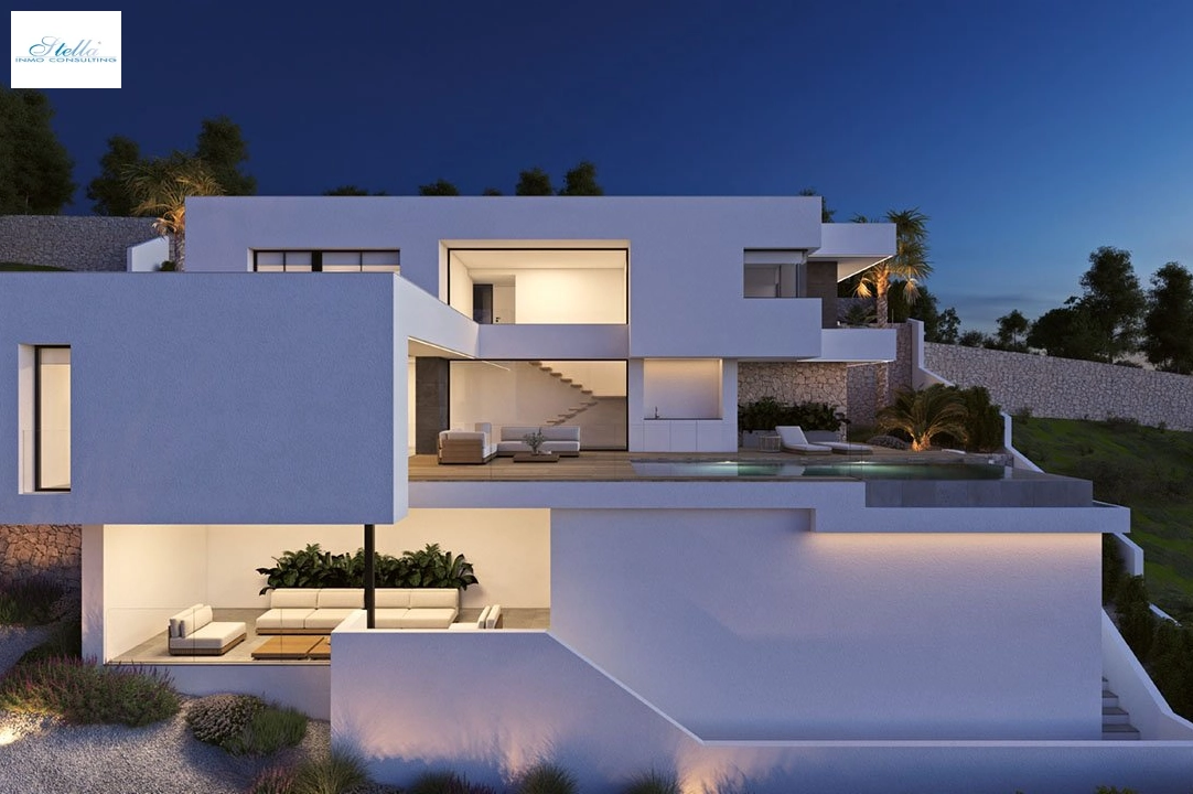 villa in Cumbre del Sol for sale, built area 469 m², condition first owner, + fussboden, air-condition, plot area 807 m², 3 bedroom, 2 bathroom, swimming-pool, ref.: HA-CDN-200-E15-8