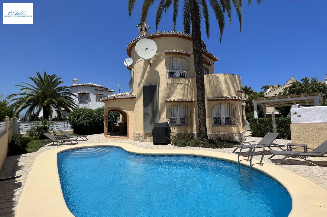 villa in Els Poblets for holiday rental, built area 134 m², year built 2001, condition neat, + KLIMA, air-condition, plot area 413 m², 2 bedroom, 2 bathroom, swimming-pool, ref.: T-0523-1