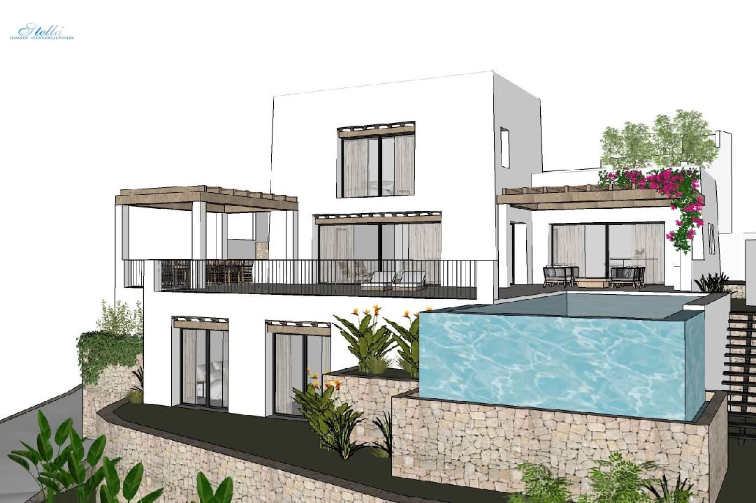 villa in Moraira for sale, built area 322 m², air-condition, plot area 1000 m², 4 bedroom, 4 bathroom, swimming-pool, ref.: CA-H-1585-AMB-9
