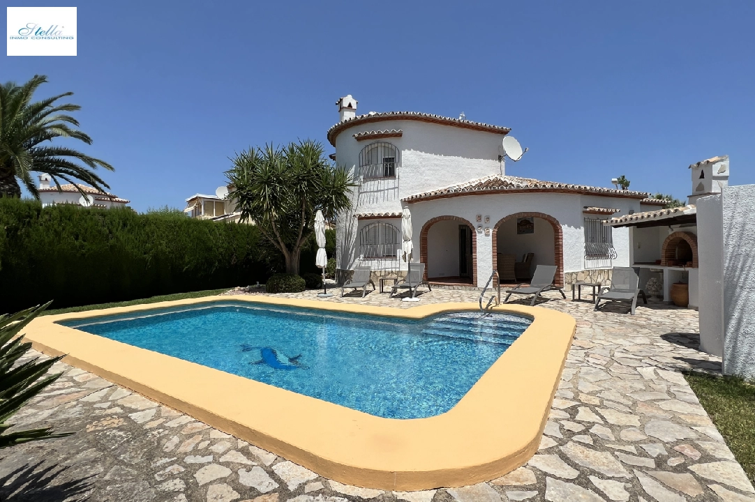 villa in Els Poblets(Barranquets) for holiday rental, built area 115 m², year built 2001, condition neat, + central heating, air-condition, plot area 520 m², 3 bedroom, 2 bathroom, swimming-pool, ref.: T-0823-1