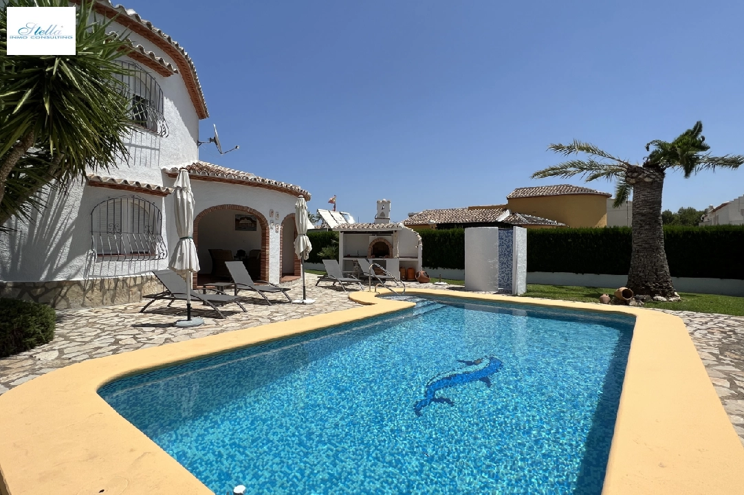 villa in Els Poblets(Barranquets) for holiday rental, built area 115 m², year built 2001, condition neat, + central heating, air-condition, plot area 520 m², 3 bedroom, 2 bathroom, swimming-pool, ref.: T-0823-17