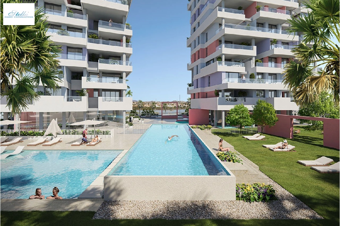 apartment on higher floor in Calpe for sale, built area 102 m², condition first owner, air-condition, 2 bedroom, 2 bathroom, swimming-pool, ref.: HA-CAN-130-A02-3