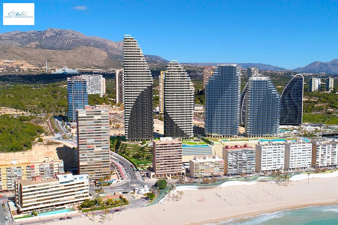apartment on higher floor in Benidorm for sale, built area 198 m², condition first owner, + fussboden, air-condition, 4 bedroom, 2 bathroom, swimming-pool, ref.: HA-BEN-113-A04-10