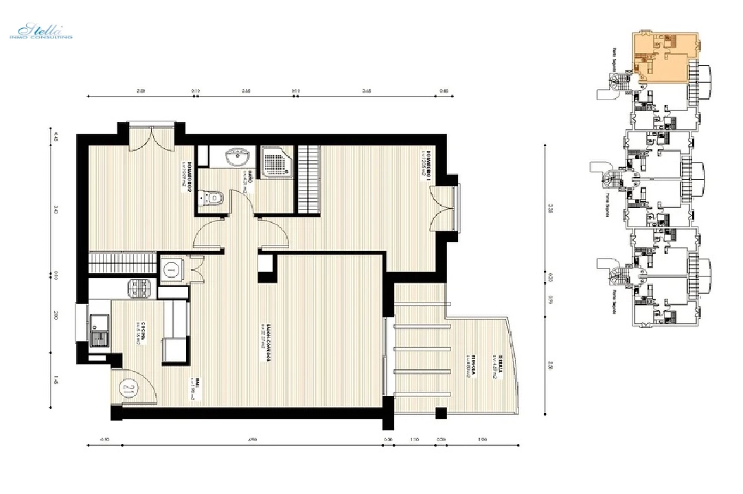 apartment in Denia for sale, built area 98 m², plot area 98 m², 2 bedroom, 1 bathroom, swimming-pool, ref.: NL-NLDNB1416-9