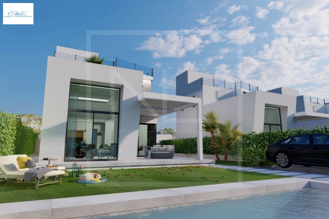 villa in Finestrat for sale, built area 163 m², year built 2024, + central heating, air-condition, plot area 393 m², 3 bedroom, 3 bathroom, swimming-pool, ref.: NL-NLD1470-12