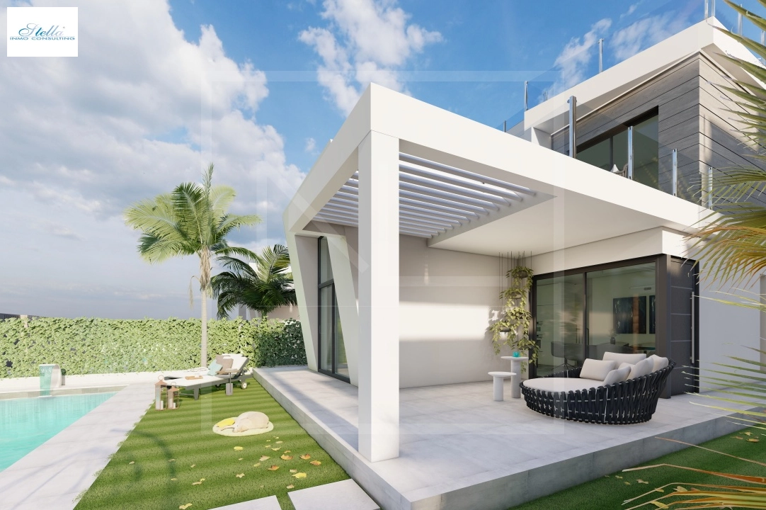 villa in Finestrat for sale, built area 163 m², year built 2024, + central heating, air-condition, plot area 393 m², 3 bedroom, 3 bathroom, swimming-pool, ref.: NL-NLD1470-17