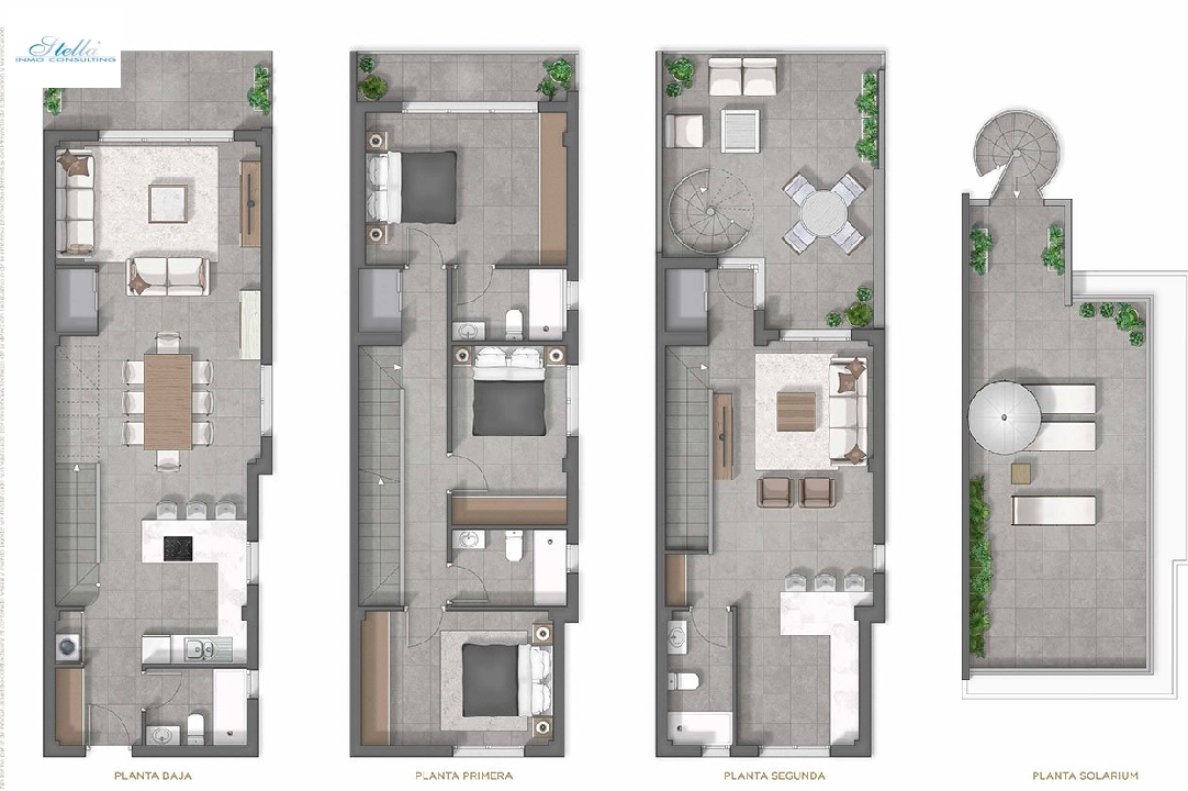 duplex house in Guardamar del Segura for sale, built area 202 m², condition first owner, plot area 148 m², 4 bedroom, 4 bathroom, ref.: HA-GUN-150-D01-11