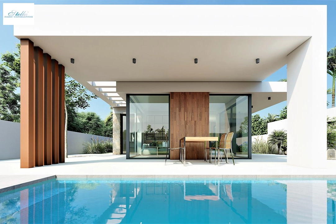 villa in San Fulgencio for sale, built area 135 m², condition first owner, plot area 500 m², 3 bedroom, 2 bathroom, swimming-pool, ref.: HA-MAN-270-E01-3
