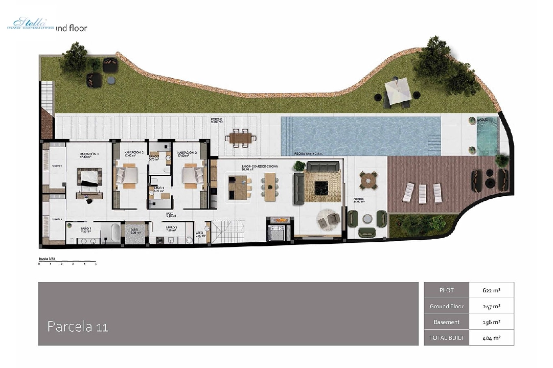villa in Finestrat for sale, built area 336 m², condition first owner, air-condition, plot area 468 m², 3 bedroom, 3 bathroom, swimming-pool, ref.: HA-FIN-390-E01-32