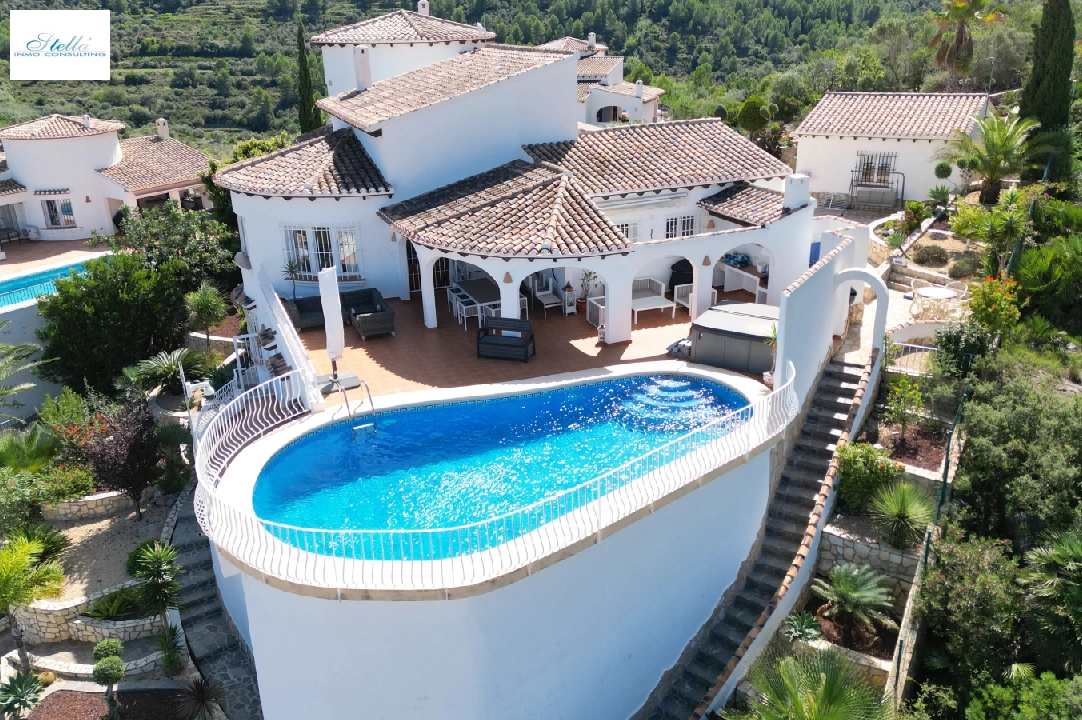 villa in Pego-Monte Pego(Rafol de Almunia) for sale, built area 350 m², year built 2002, condition neat, + central heating, air-condition, plot area 1300 m², 6 bedroom, 5 bathroom, swimming-pool, ref.: AS-2923-40