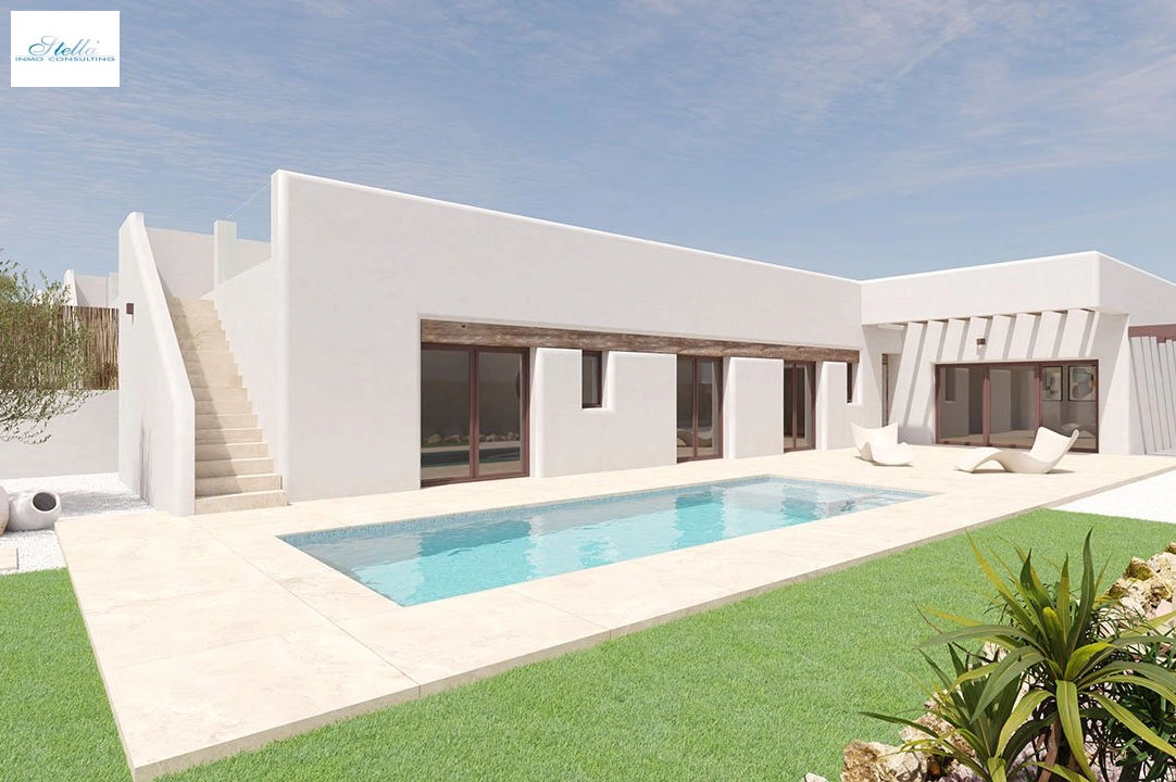 villa in Algorfa for sale, built area 175 m², condition first owner, air-condition, plot area 454 m², 3 bedroom, 2 bathroom, swimming-pool, ref.: HA-ARN-108-E01-1