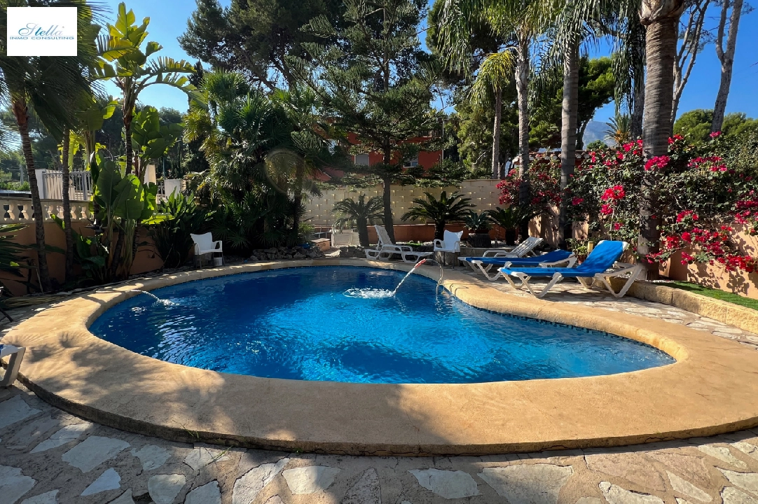 villa in Denia for rent, built area 200 m², condition neat, + central heating, air-condition, plot area 900 m², 3 bedroom, 2 bathroom, swimming-pool, ref.: D-0123-4
