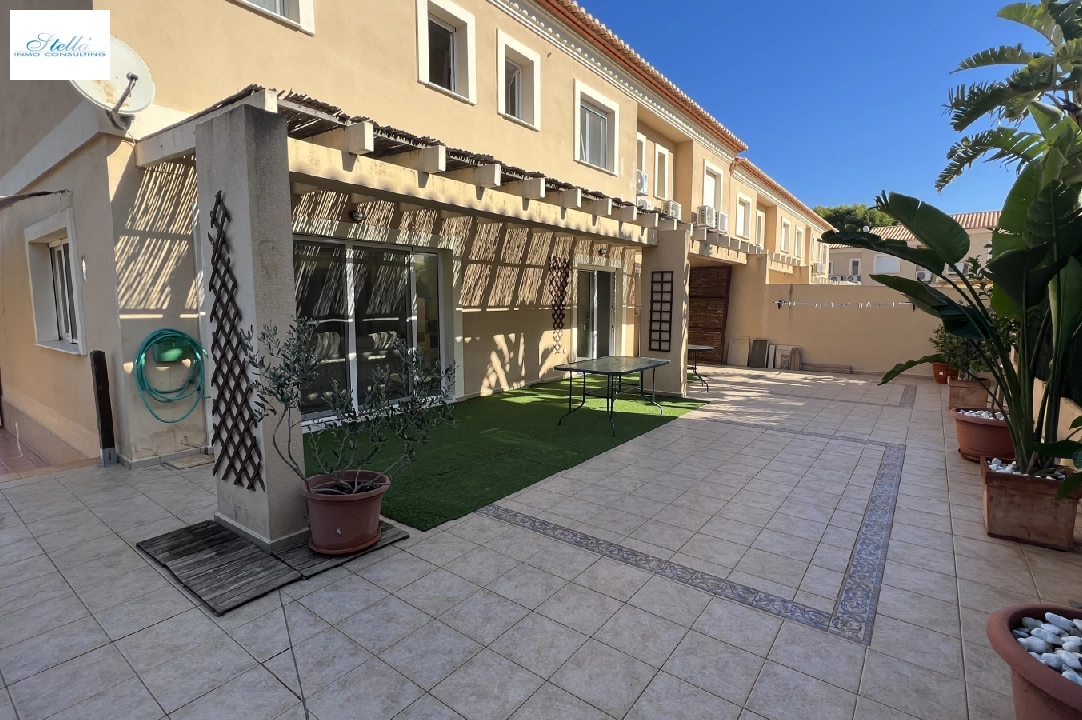 terraced house in Denia for rent, built area 130 m², condition neat, + KLIMA, air-condition, plot area 160 m², 4 bedroom, 3 bathroom, swimming-pool, ref.: D-0223-13